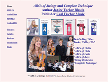 Tablet Screenshot of abcsofstrings.com